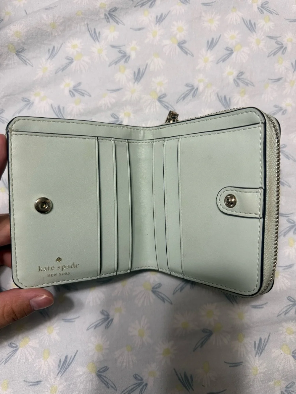 Kate Spade Quilted Crossbody Top-Handle Bag in Light Mint with Wallet